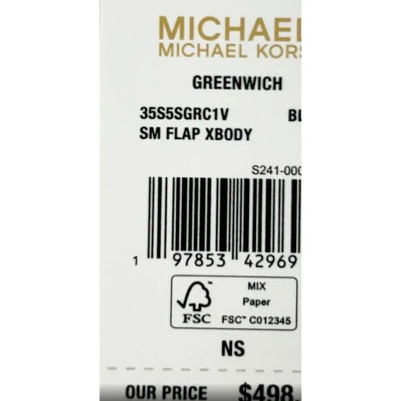 Michael Kors Greenwich Small Flap Shoulder Crossbody Bright Pink White Handbag - Picture 4 of 9